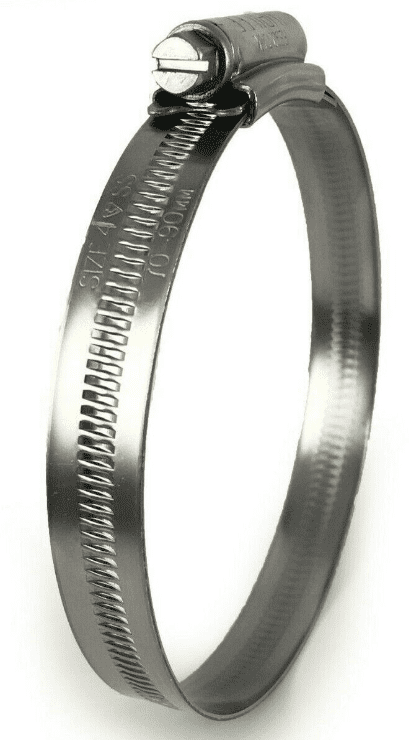 Genuine Jubilee A2 Stainless Steel Clip Hose Pipe Clamp Worm Drive 70mm-90mm 4