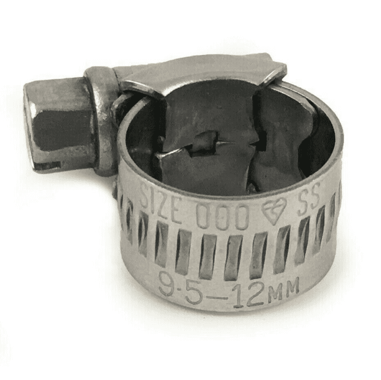 Genuine Jubilee A2 Stainless Steel Clips Hose Clamp Worm Drive 9.5mm-12mm 000