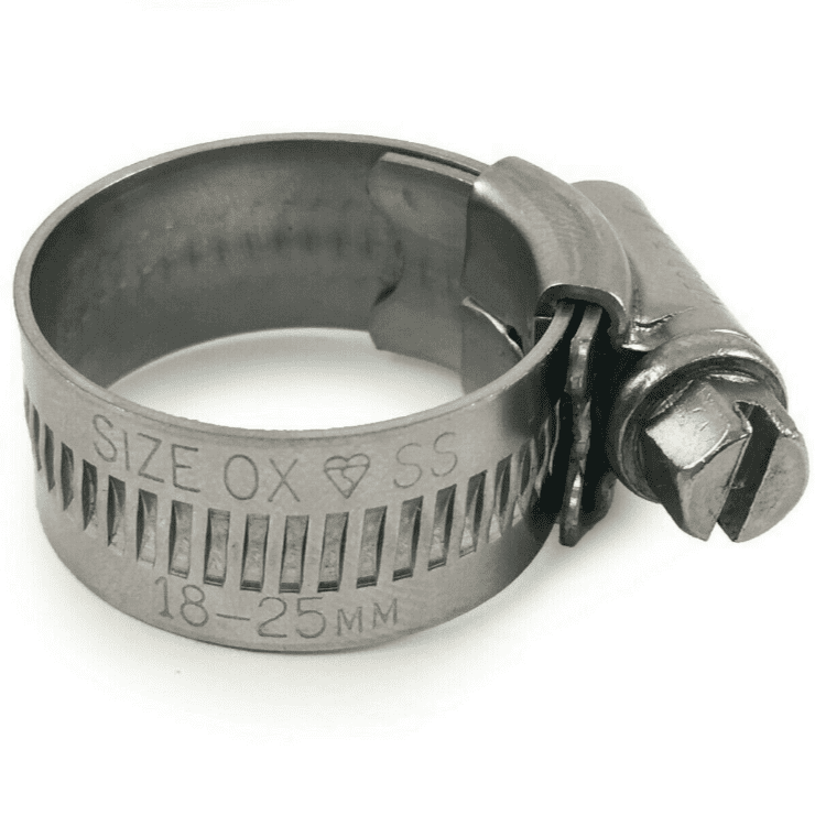 Genuine Jubilee Stainless Steel Clips Hose Pipe Clamp Worm Drive 18mm-25mm 0X