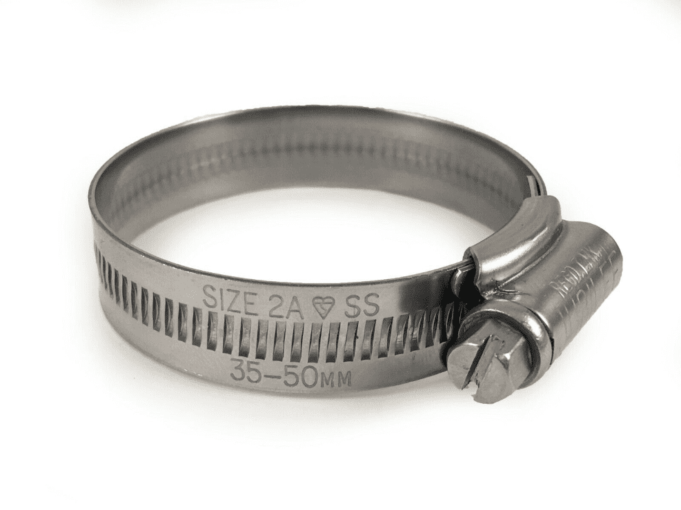 Genuine Jubilee Stainless Steel Clips Hose Pipe Clamp Worm Drive 35mm-50mm 2A