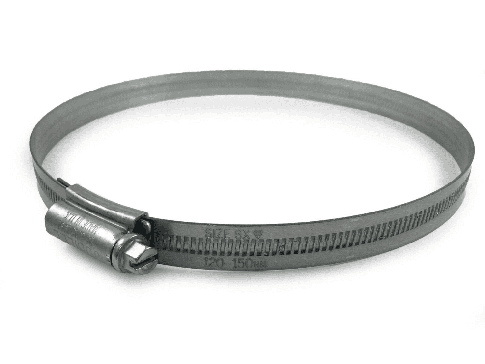 Genuine Original Jubilee Clips Steel Hose Pipe Clamp Worm Drive 120mm-150mm 6X