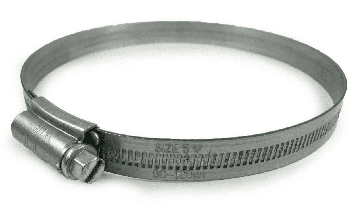 Genuine Original Jubilee Clips Steel Hose Pipe Clamps Worm Drive 90mm-120mm 5