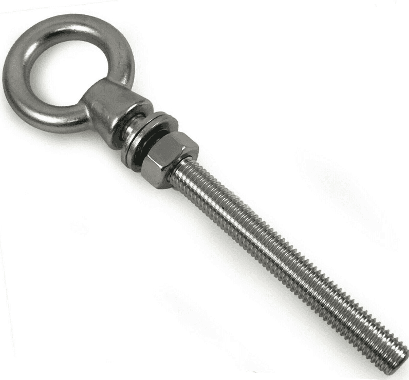 M16X150mm A4 316 Marine Grade Stainless Steel Lifting Eye Bolt Longshank Nut