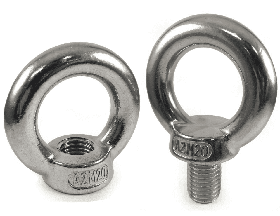 M20 A2 304 Stainless Steel Lifting Eye Nuts Bolts Din 580 582 Type Metric Coarse