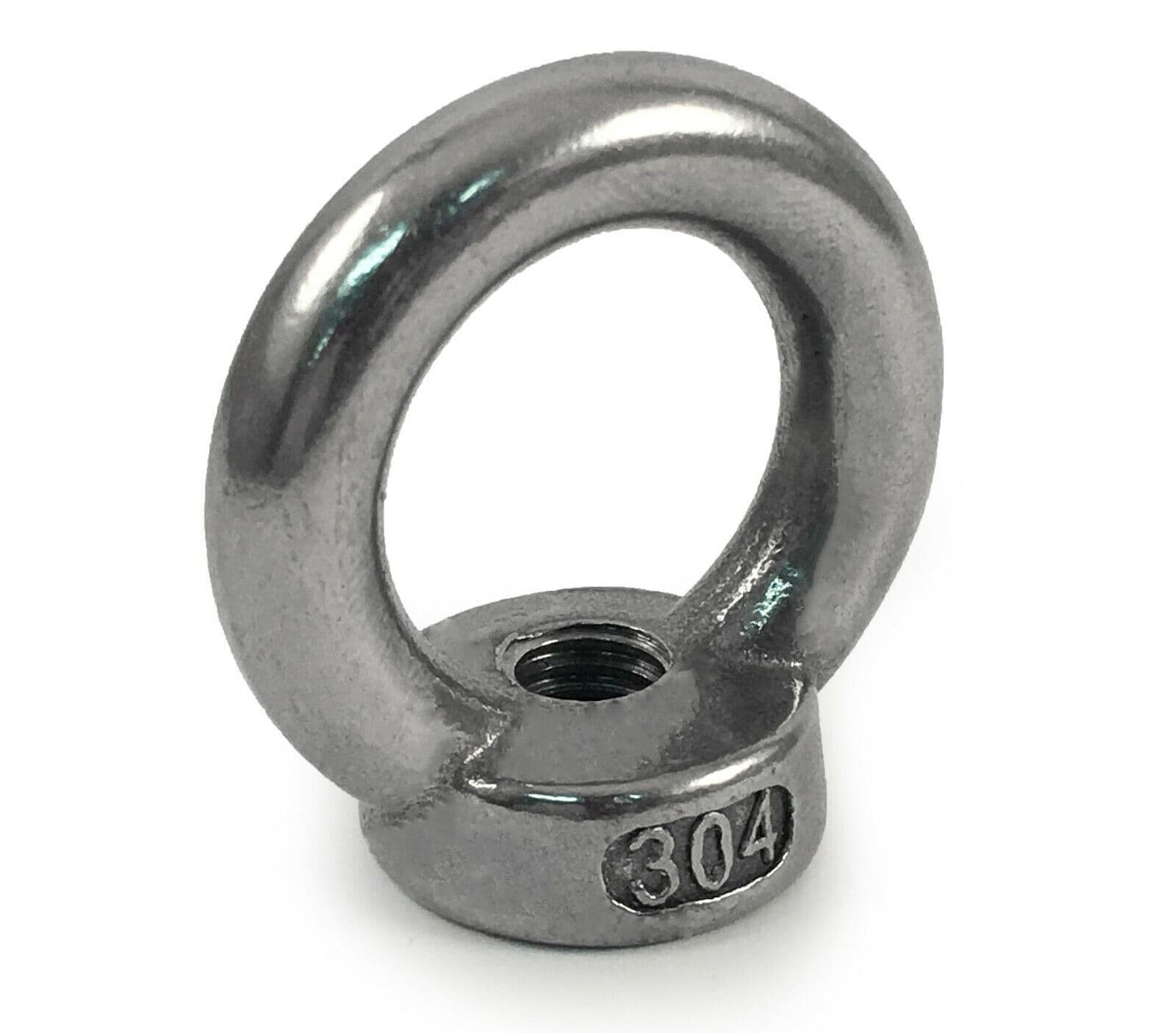 M6 A2 304 Stainless Steel M6 Lifting Eye Female Nuts Din 582 Type Metric Coarse