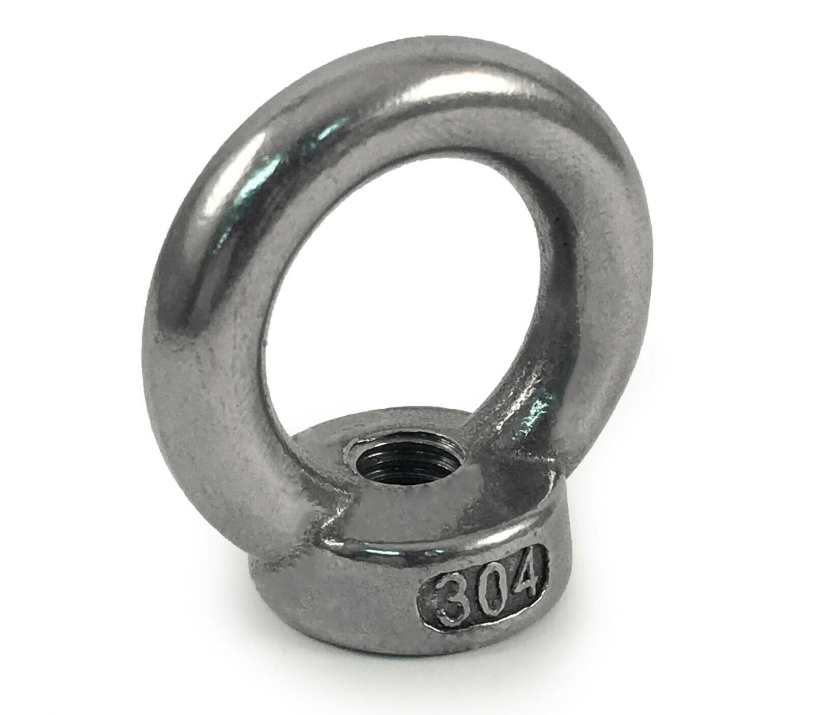 M6 A2 304 Stainless Steel M6 Lifting Eye Female Nuts Din 582 Type Metric Coarse