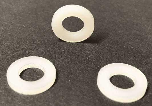 M6 Thin White Nylon Plastic Washers 12mm Outside Diameter