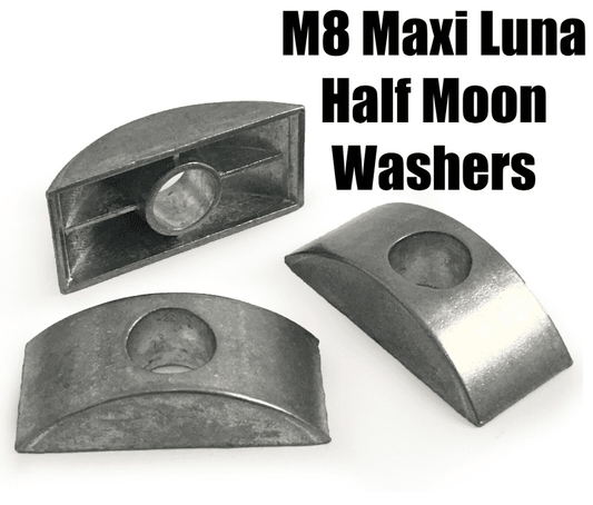 M8 Half Moon Luna Unthreaded Washersfor Furniture Bunk Beds Cots