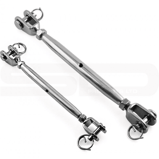 M8 Jaw Turnbuckle Rigging Straining Screw A4 316 Marine Stainless Steel Tension