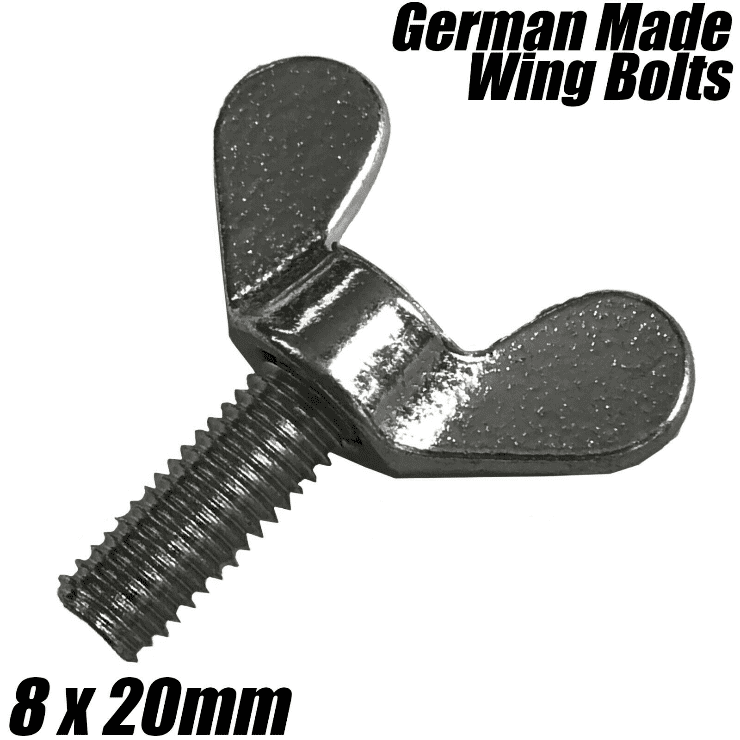 M8X20mm German Made Wing Nut Bolts Butterfly Screw Wingbolt Fasteners Din 316