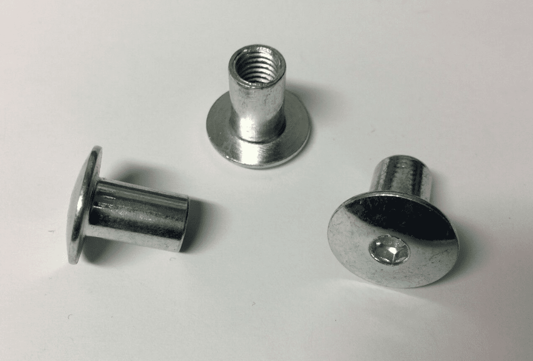 M8X70mm Furniture Connector Bolts & Cap Nuts Allen Key Domed Head Joint Fixing