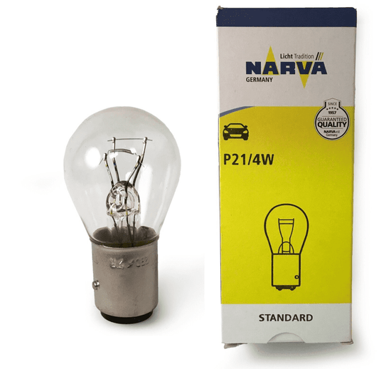 Narva 12V 21W Parking Bulb 1016 Near Claw Dual Socket 17881 Baz15D P21/4W