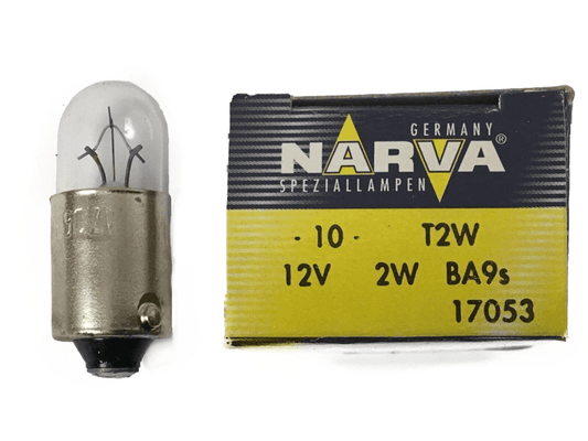 Narva 12V 2W Parking Bulb 53 Single Socket 17053 Ba9S T2W