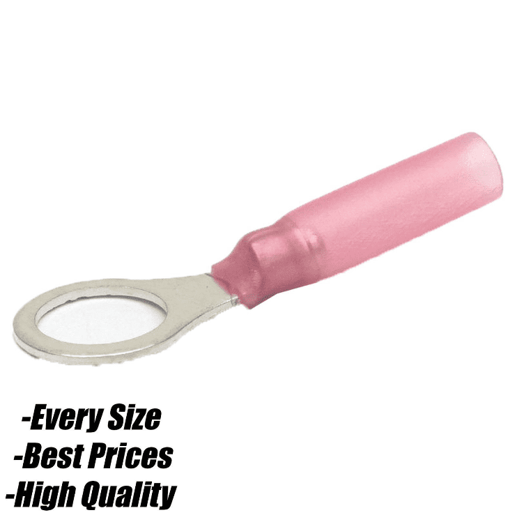 Red Heat Shrink Terminals Ring Female Spade Bullet fork Butt Connector Insulated