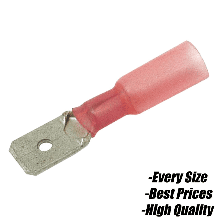 Red Heat Shrink Terminals Ring Female Spade Bullet fork Butt Connector Insulated