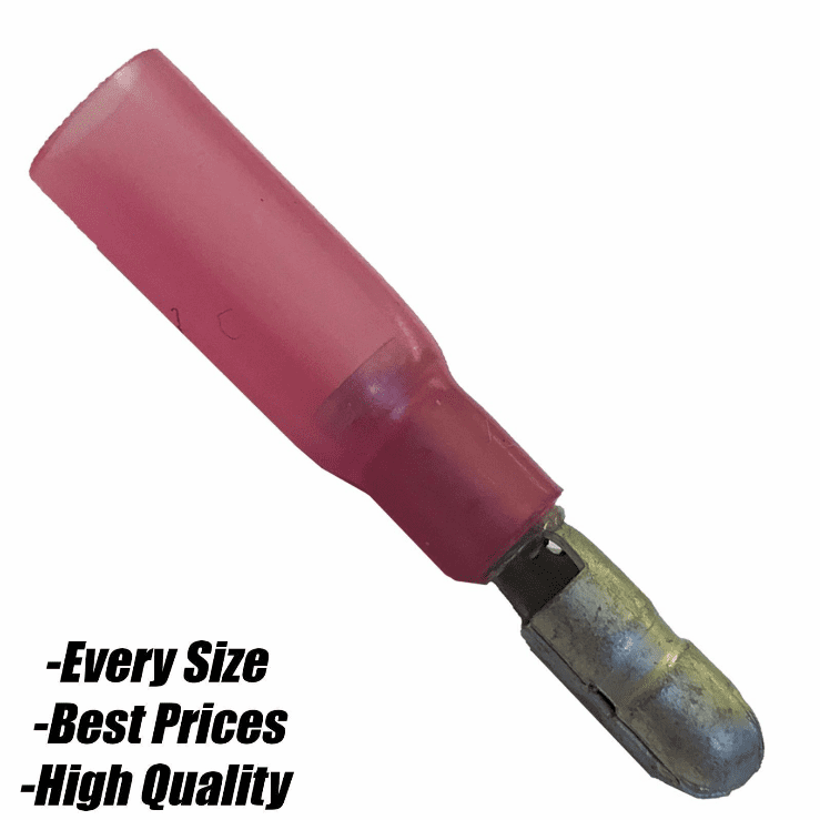 Red Heat Shrink Terminals Ring Female Spade Bullet fork Butt Connector Insulated