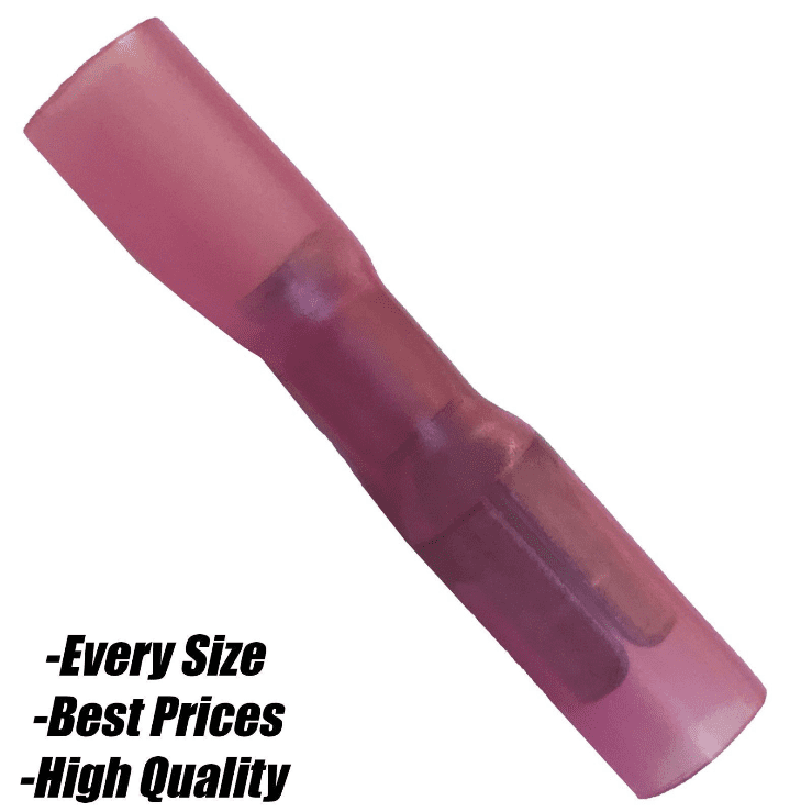 Red Heat Shrink Terminals Ring Female Spade Bullet fork Butt Connector Insulated