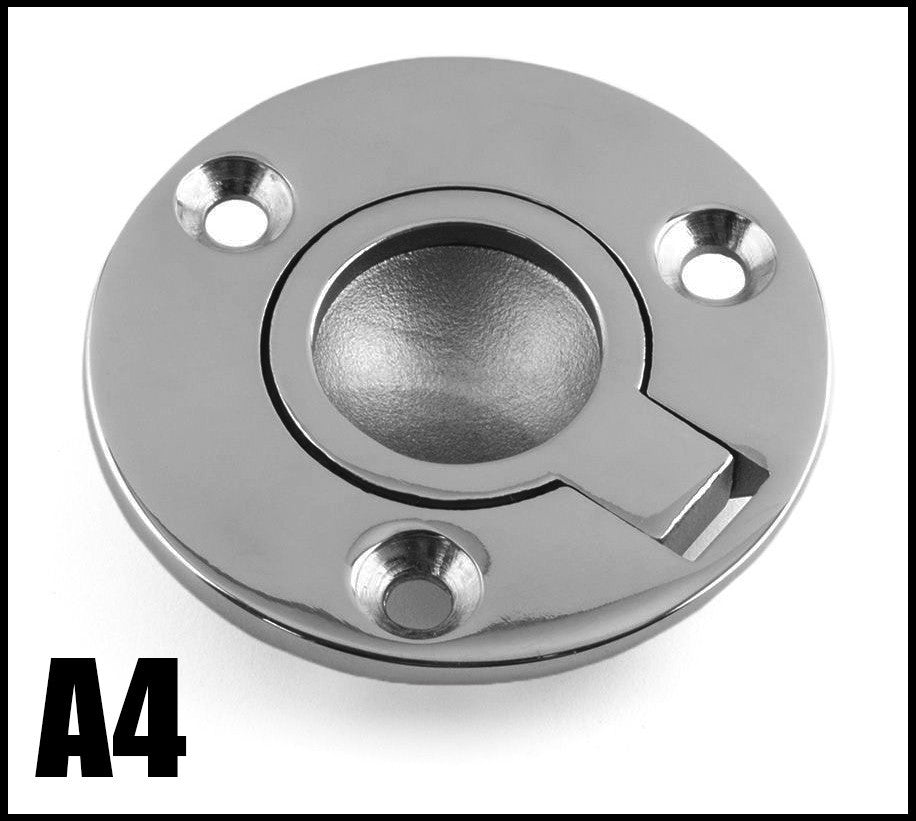 50mm Round Flush Lift Hatch Ring Handle from ADL Components