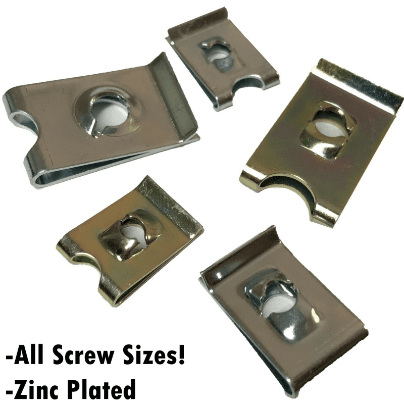 Speed Fasteners Screw Size 4,6,8,10,12,14 U Clips Spire Auto Captive Nut Clip