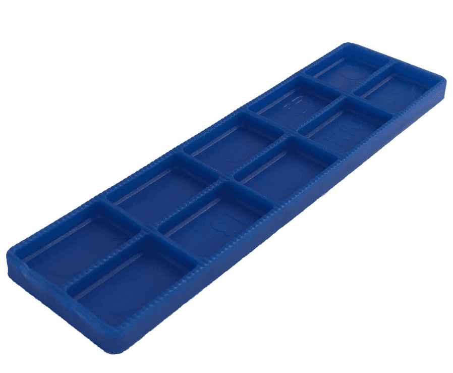 Timco 100x28X5 Blue Plastic Flat Packers Shims Frame Window Glazing Flooring