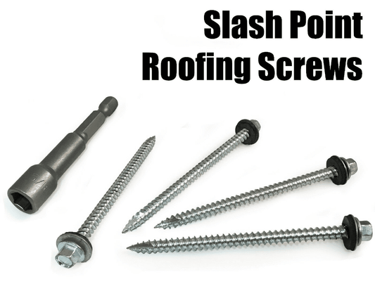 Timco 6.3X100mm 14G Slash Point Timber Roofing Screws Hex Epdm Washer Zinc