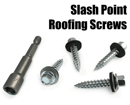 Timco 6.3X32mm 14G Slash Point Timber Roofing Screws Hex Head Epdm Washer Zinc