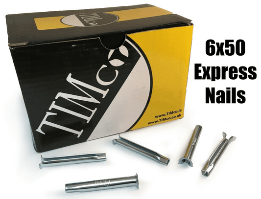 Timco 6X50mm Express Nails Anchor Masonry Brick Timber Frames Box Of 200