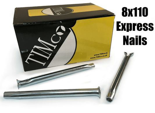 Timco 8X110mm Express Nails Anchor Masonry Brick Timber Frames Box Of 50