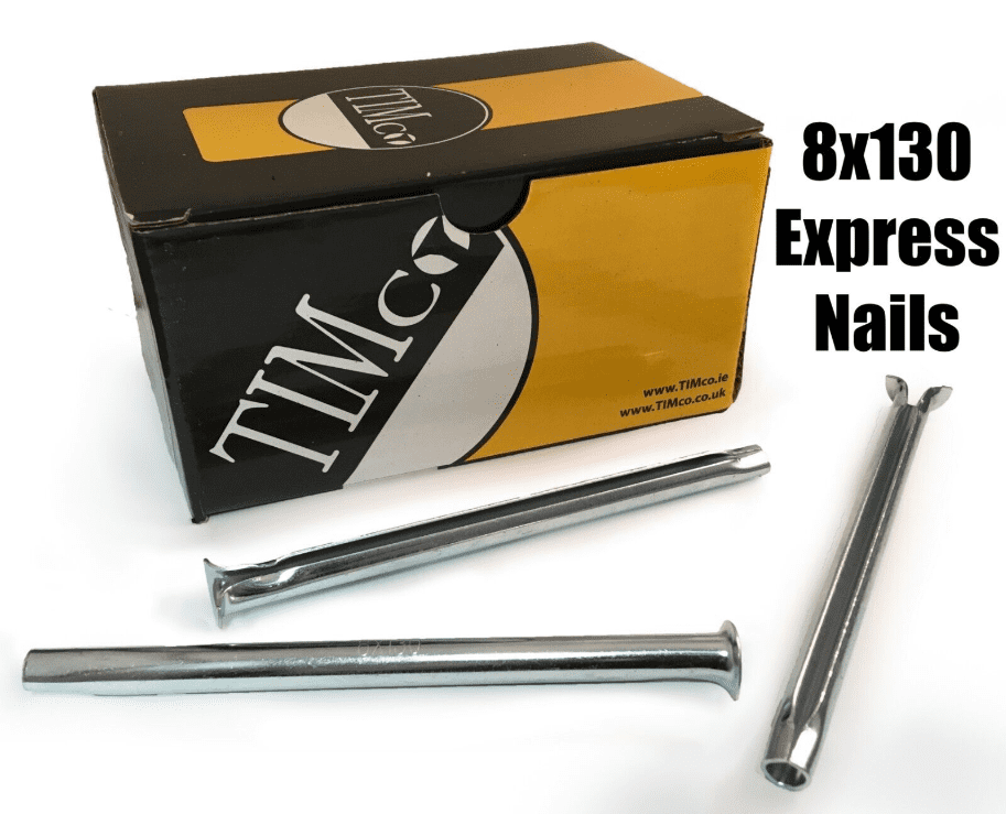 Timco 8X130mm Express Nails Anchor Masonry Brick Timber Frames Box Of 50