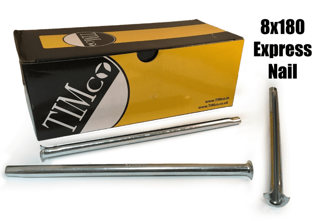 Timco 8X180mm Express Nails Anchor Masonry Brick Timber Frames Box Of 50