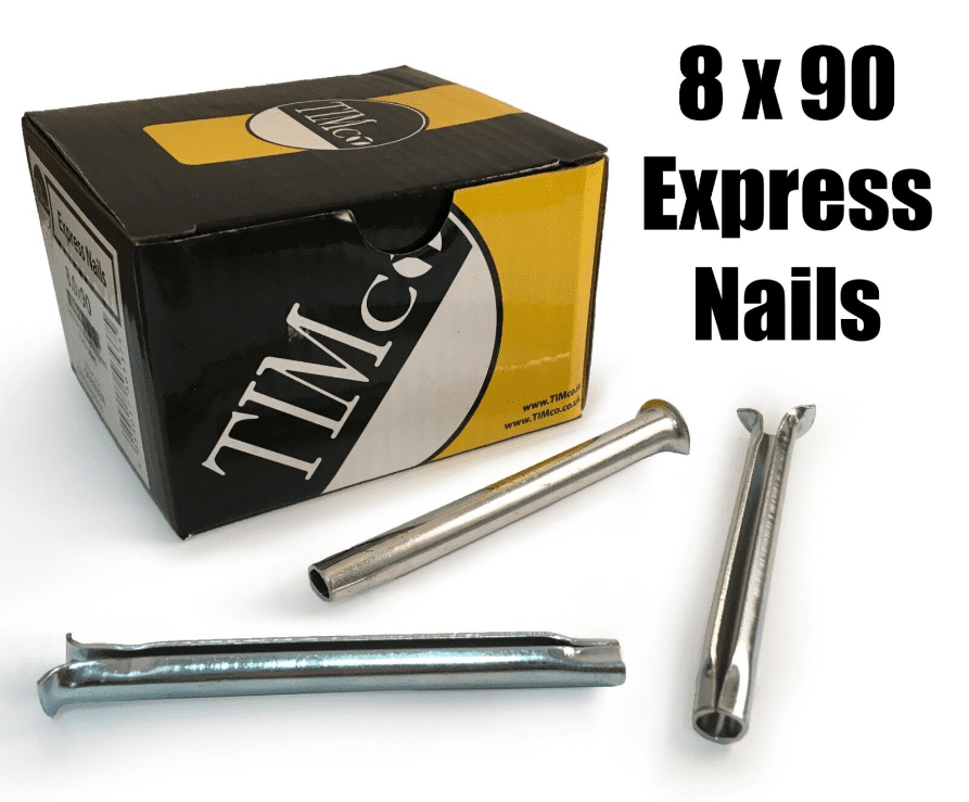 Timco 8X90mm Express Nails Anchor Masonry Brick Timber Frames Box Of 50
