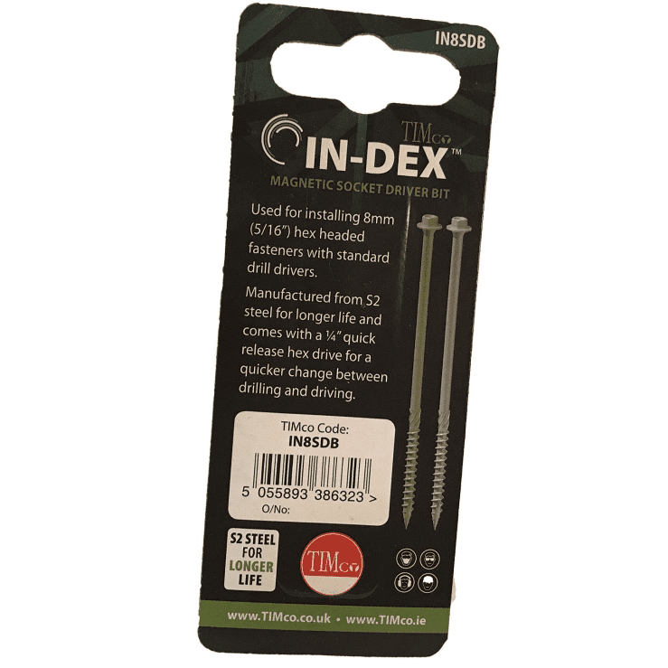 Timco Index 6.7X150mm 6" Wafer Hex Head Landscape Wood Outdoor Decking Screws