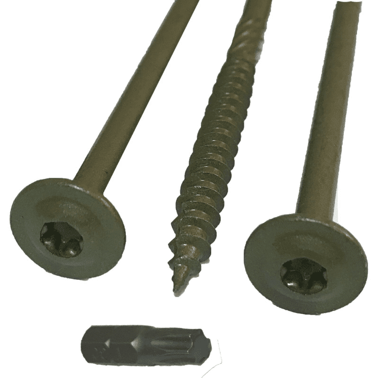 Timco Index 6.7X150mm 6" Wafer Hex Head Landscape Wood Outdoor Decking Screws