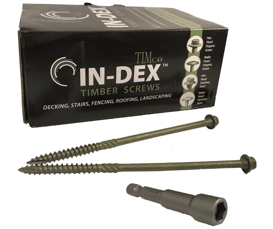 Timco Index 6.7X150mm 6" Wafer Hex Head Landscape Wood Outdoor Decking Screws