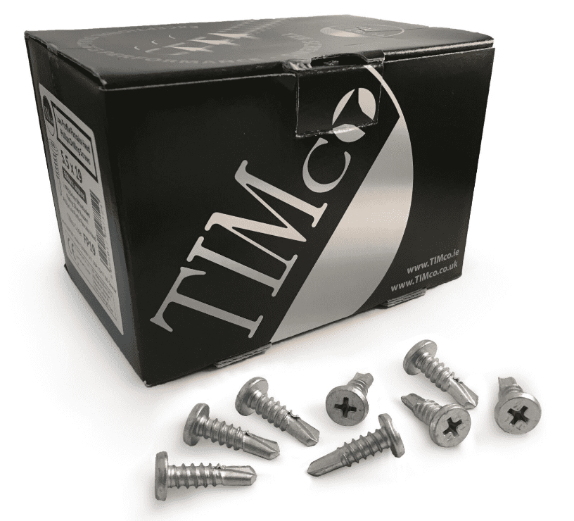Timco Low Profile Pancake Head Self Drilling Metal Framing Screws 5.5x19mm