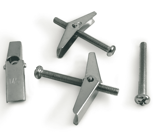 Timco Plasterboard Spring Toggle Wall Anchors & Bolts Hollow Cavity Screws M3 M5