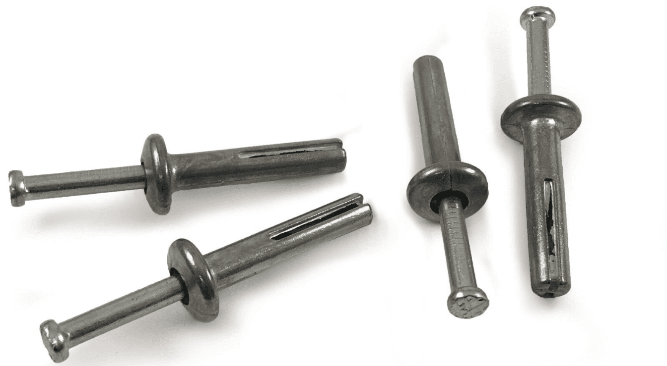 Timco Zamac M6X40mm Hammer-In Nail Anchors Masonry Fixings Sheet Metal Wood