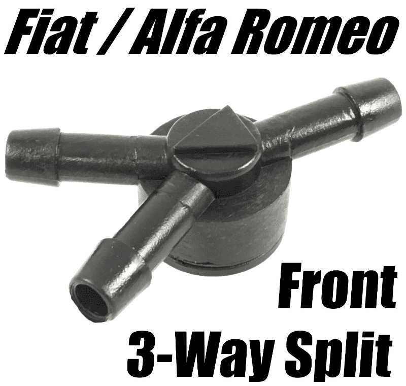 Washer Splitter Valve for Fiat/Alfa Windscreen Y 3 Way Non-Return