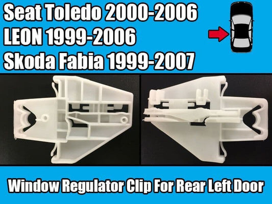 Window Regulator Clip for Seat Toledo 00-06 Skoda Fabia 99-07 Rear Left Door