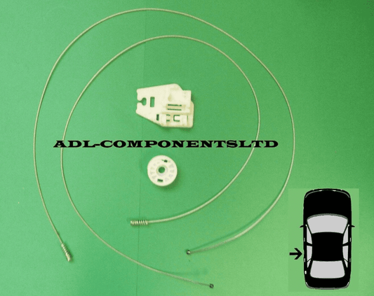 Window Regulator Repair Kit Compatible With BMW X5 E53 Rear-Left 2000-2006