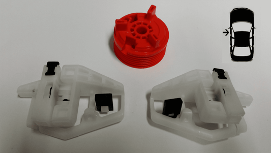 Window Regulator Repair Kit for Citroen Xsara  Front Left 1997-2000 Clips Wheel