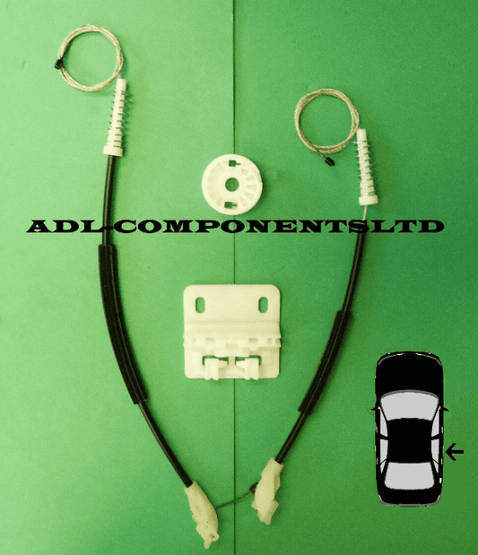 Window Regulator Repair Kit for Landrover Freelander Rear Right Door 1997-2006