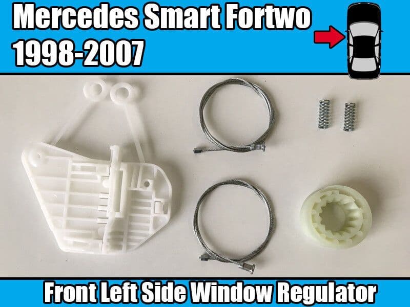 Window Regulator Repair Kit for Mercedes Smart 1 Front Left Door Fastener Clips