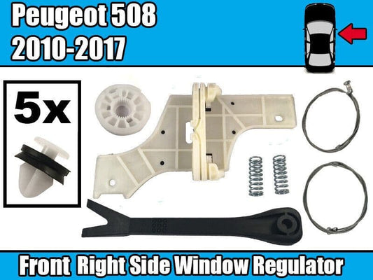 Window Regulator  Repair Kit for Peugeot 508 Saloon  Front Right Fastener Clips