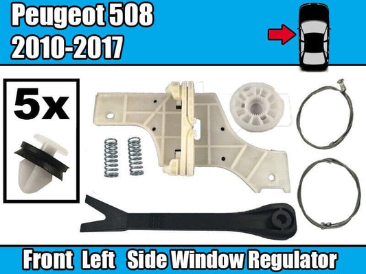 Window Regulator Repair Kit for Peugeot 508 Sw Saloon  Front Left Fastener Clips