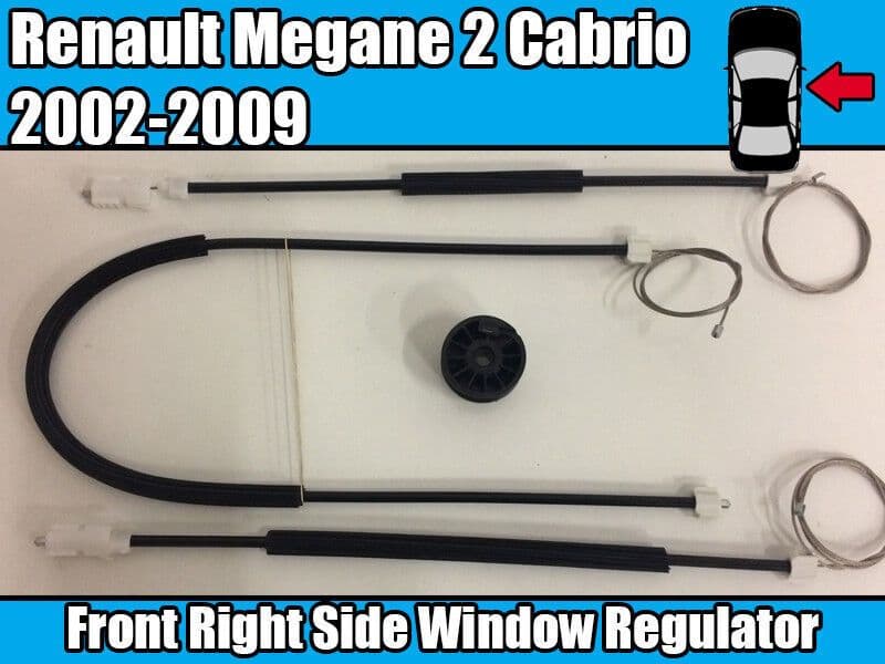Window Regulator Repair Kit for Renault Megane 2002-2009 Front Right Side Door