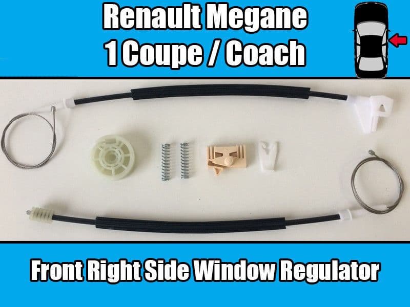 Window Regulator Repair Kit for Renault Megane I Coupe/Coach Front Right
