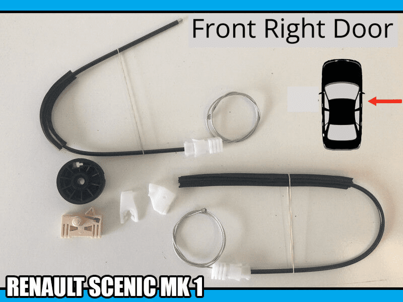 Window Regulator Repair Kit for Renault Scenic Mk 1  Front Right Door 1999-2003