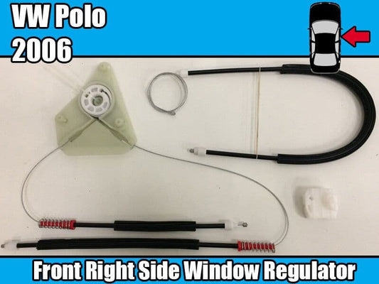 Window Regulator Repair Kit for VW Polo 2006 Front Right Side Door Electric