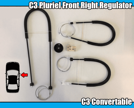 Window Regulator Repair Kit Front Right Door for Citroen C3 Pluriel Convertible